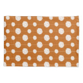 燃えたオレンジ色のチアリーダーpom pomパターン 枕カバー (裏面)