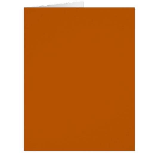 燃えたオレンジ色の大きいグリーティングカード (正面)