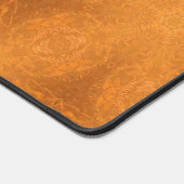 燃えたオレンジ色の星の万華鏡のように千変万化するパターン デスクマット (コーナー)