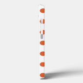 燃えたオレンジ色の水玉模様Case-Mate iPhone case Case-Mate iPhoneケース (裏面 / 左)