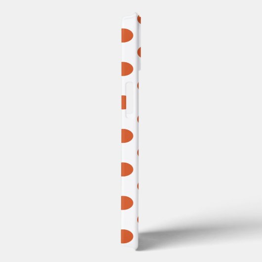 燃えたオレンジ色の水玉模様Case-Mate iPhone case Case-Mate iPhoneケース (裏面 / 右)