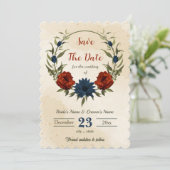 燃えたオレンジ色の海軍植物性の花 セーブザデート (スタンド正面)