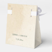 燃えたオレンジ色の海軍結婚の花 フェイバーボックス (裏面サイド)