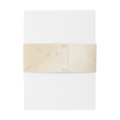 燃えたオレンジ色の海軍結婚の花 招待状ベリーバンド (裏面例)