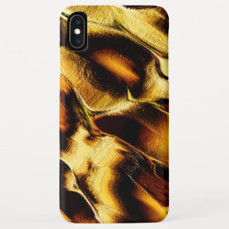 燃えたオレンジ色の黄金色の荒涼とした砂丘 iPhone XS MAXケース