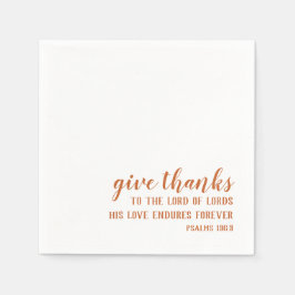 燃えたオレン与えジュ感謝していンの宗教の感謝祭 スタンダードカクテルナプキン