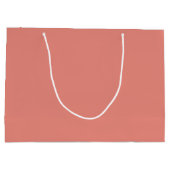 燃えたサンゴシンプルミニマル ラージペーパーバッグ (裏面)