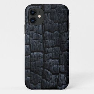 燃えた木のテクスチャ iPhone 11 ケース