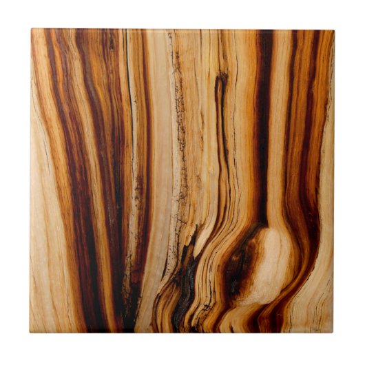 燃えた木の幹テクスチャ タイル (正面)