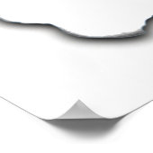 燃えた紙テンプレート – カスタマイズ可能 ポスター (角)