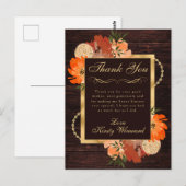 燃えた素朴オレンジ色の秋の花Sweet sixteen ポストカード (正面/裏面)