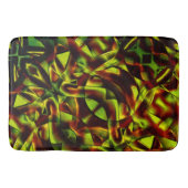 燃えた緑のリボンの変形した結び目 バスマット (正面)