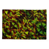 燃えた緑のリボンの変形した結び目 枕カバー (裏面-左)