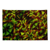 燃えた緑のリボンの変形した結び目 枕カバー (裏面-右)