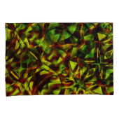 燃えた緑のリボンの変形した結び目 枕カバー (正面右)