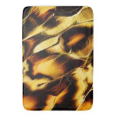 燃えた黄金または黄色がかったオレンジ色の粗い砂丘 バスマット (正面縦)