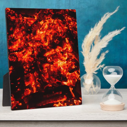 燃えているエンバーズの写真 フォトプラーク (側面)