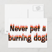 燃えている犬を愛撫するな ポストカード (正面/裏面)