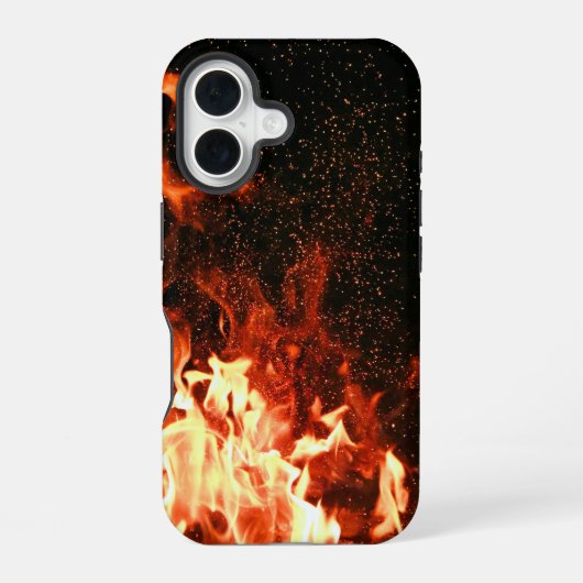 燃えてる iPhone 16ケース (裏面)