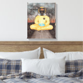 燃えるのを見て検疫ヨガハズマスーツ キャンバスプリント (インサイチュ (寝室))