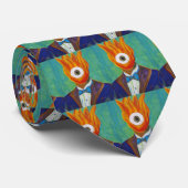 燃えるようでフォーマルな眼球のタイ ネクタイ (ロール)