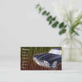 燃えるようで熱いAutobodyの名刺のテンプレート 名刺 (スタンド正面)