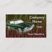 燃えるようで熱いAutobodyの名刺のテンプレート 名刺 (裏面)