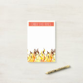 燃えるようで熱いTopics|パーソナライズなオフィス ポストイット (デスク上)