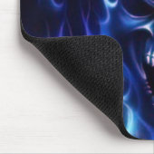 燃えるようで青いスカル マウスパッド (コーナー)