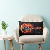 燃えるようなギター ランバークッション (椅子)