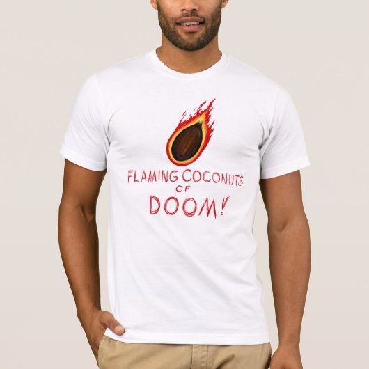 燃えるようなココナッツ Tシャツ (正面)