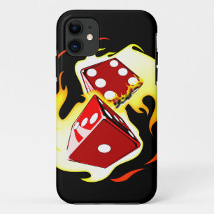 燃えるようなサイコロ iPhone 11 ケース