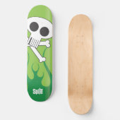 燃えるようなスカル スケートボード (正面)