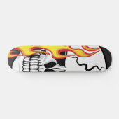燃えるようなスカル スケートボード (横)