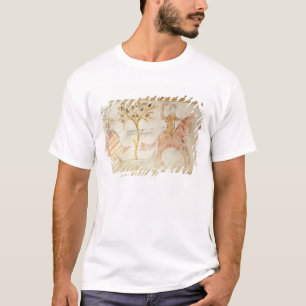 燃えるようなトーチを運んでいる騎士 Tシャツ