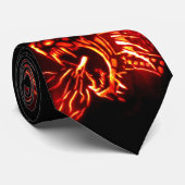 燃えるようなドラゴン ネクタイ (ロール)