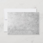 燃えるようなバイクもしくは自転車に乗る人の結婚式 出欠カード (裏面)