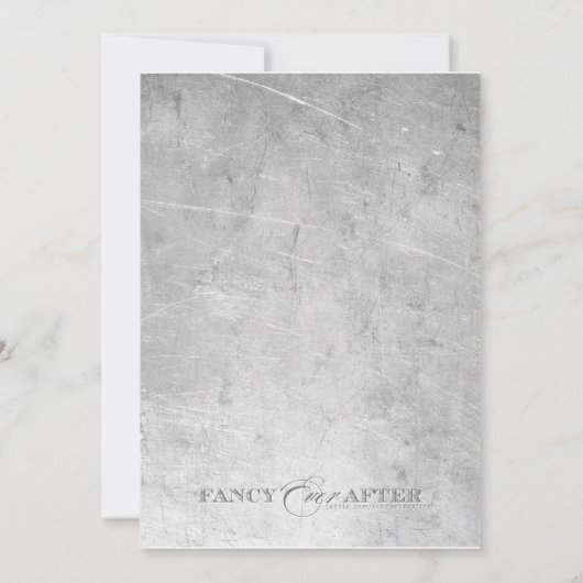 燃えるようなバイクもしくは自転車に乗る人の結婚式 招待状 (裏面)