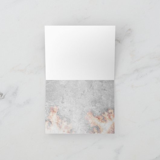 燃えるようなバイクもしくは自転車に乗る人は感謝していしています サンキューカード (内部)