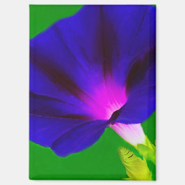 燃えるようなパープルピンクの花柄 マグネット