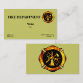 燃えるようなマルタ十字の名刺1 名刺 (正面/裏面)