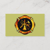 燃えるようなマルタ十字の名刺1 名刺 (裏面)