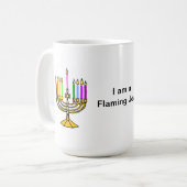 燃えるようなユダヤ人 コーヒーマグカップ (正面左)