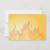 燃えるようなローラースケートで滑るのパーティーはメッセージカード感謝していしています サンキューカード (裏面)