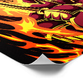 燃えるような侍が台頭する ポスター (角)