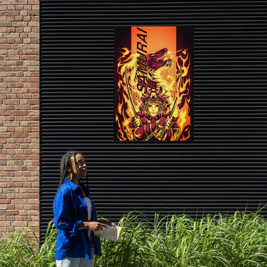 燃えるような侍が台頭する ポスター