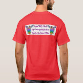 燃えるような再生 Tシャツ (裏面)