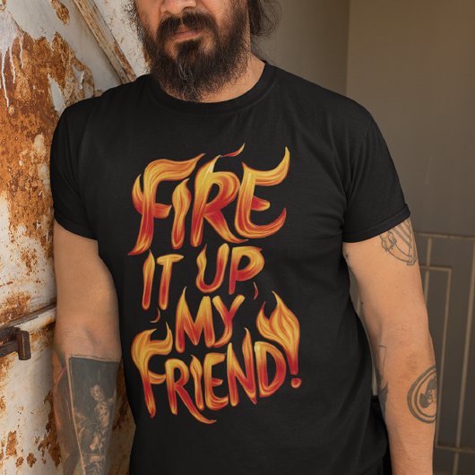 燃えるような友情の言葉 Tシャツ