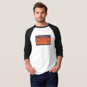燃えるような夕日 Tシャツ (正面フル)
