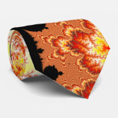 燃えるような太陽のフラクタル ネクタイ (ロール)